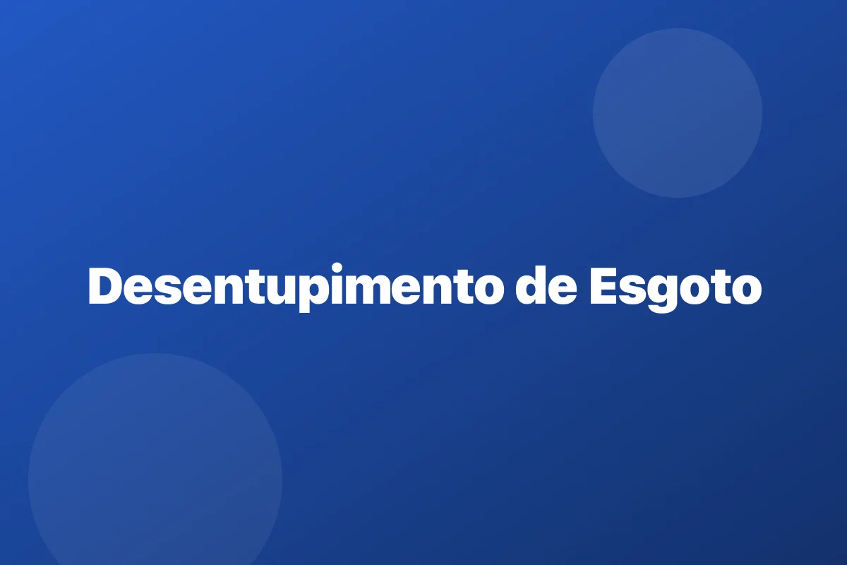 Hidrojateamento de tubulação em Aracaju